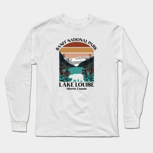 Retro Stripes Banff National Park Long Sleeve T-Shirt